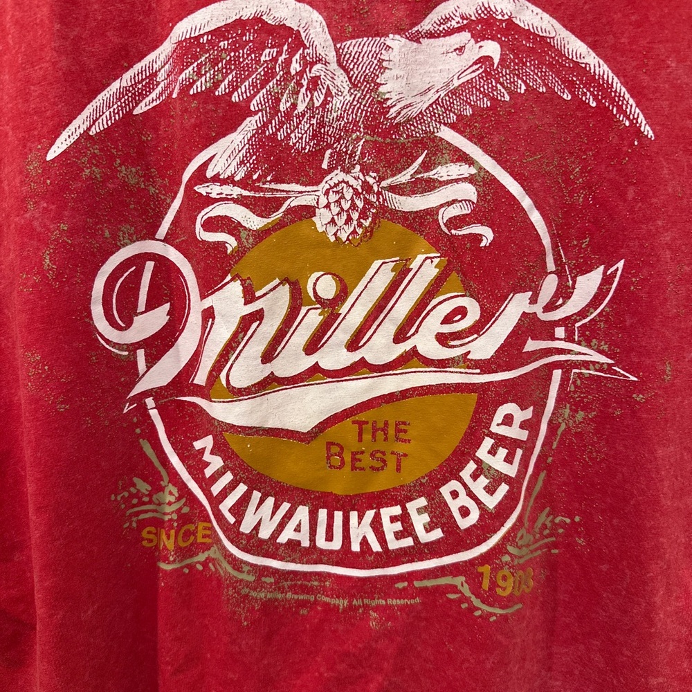 Miller High Life Red Sleeveless Muscle Tank - Picture 4 of 4